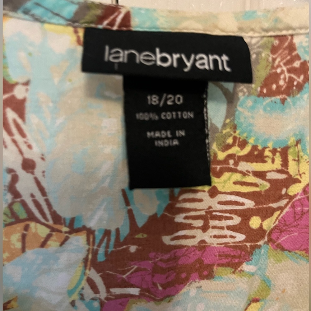Beaded Lane Bryant floral tunic. Size 18/20 - Picture 4 of 6